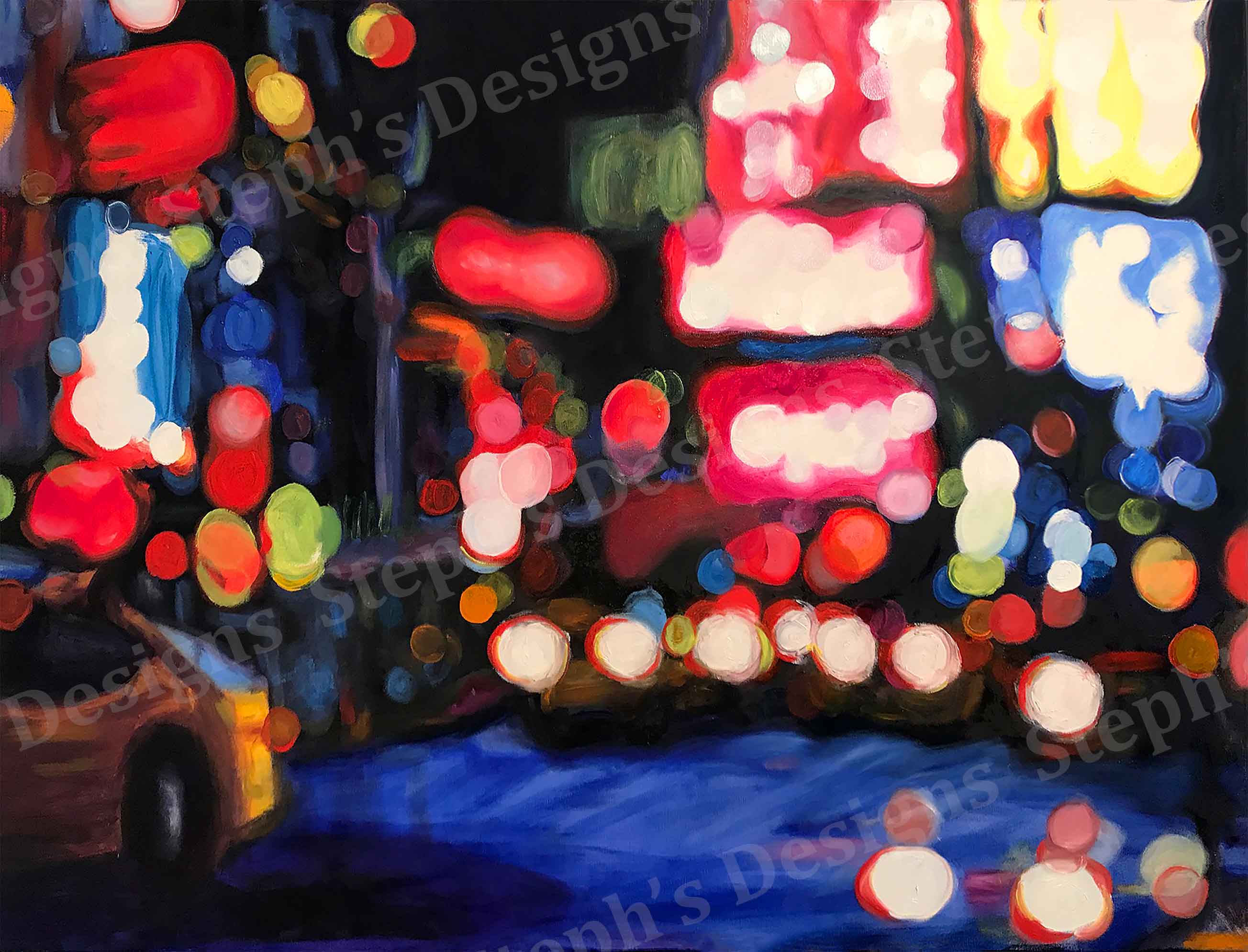 Blurry Times Square